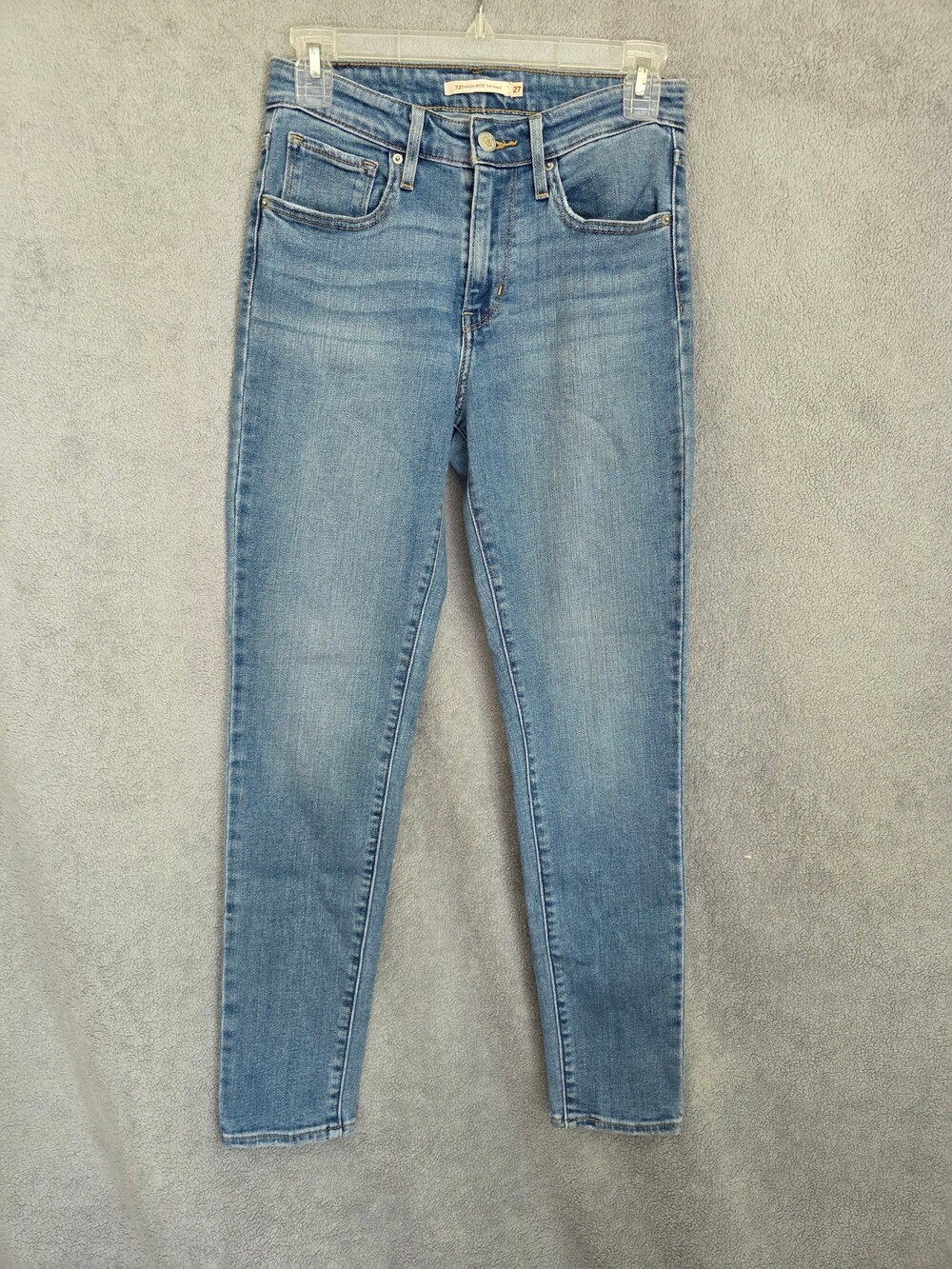 Levi's 721 High Rise Skinny Jeans 27 Medium Blue Denim Women's
